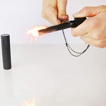 The Friendly Swede Magnesium Fire Starter Kit, Firestarter, Flint and Steel Fire Starter Kit, Camping Fire Starter, Fire Steel, Flint Striker (Extra Large Ferro Rod)