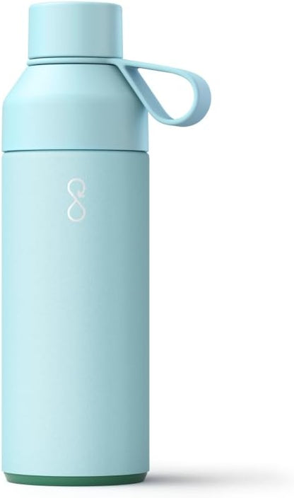 Ocean Bottle - Recycled Stainless Steel Drinks Reusable Water Bottle - Eco-Friendly & Reusable - Sky Blue - 17 oz