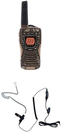 Cobra ACXT1035R FLT CAMO Floating and Waterproof Walkie Talkies for Adults with Compatible Cobra Surveillance Headset: Rechargeable, 22 Channels, Long-Range, 2 Two-Way Radios, 2 Headsets