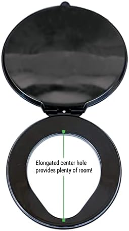 Flip-Top Portable Snap-on Toilet Seat (Commode NOT included) - Use with RESTOP Commode or Standard 5-Gallon Bucket