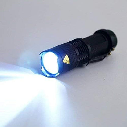 Pocketman Mini Flashlight 7W 300 lumens Portable Mini LED Flashlight 3 Mode Tactical Lamp for Hiking, Camping & Power Outage