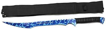 Fantasy Fixed Blade Machete with Nylon Carrier. for Camping, Collections, Outdoor Sports, Gifts