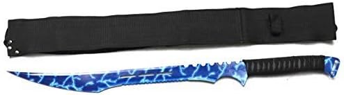 Fantasy Fixed Blade Machete with Nylon Carrier. for Camping, Collections, Outdoor Sports, Gifts