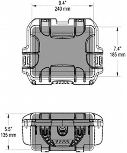 Nanuk 905 Waterproof Hard Case Empty - Orange