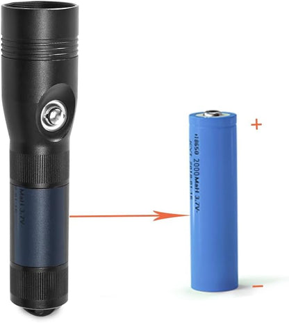Aluminum Flashlight，Bright, Waterproof, Powerfuly, Excellent Choice for Emergency LED Flashlights for Home, Flashlight for Camping Gear、Hiking (MK-12)
