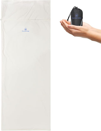 Sleeping Bag Liner for Warm Weather Seasons with Carry Bag - Protable,Lightweight and Skin-Friendly Sleeping Bag for Camping,Hiking and Backpacking.