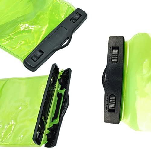 Lsgoodcare Portable Two Way Radio Waterproof Rainproof Bag Case Pouch Compatible with Motorola Kenwood Midland UV-3R UV-5R PX-888 Walkie Talkie Radio,5 Inch x 13.8 Inch, Green