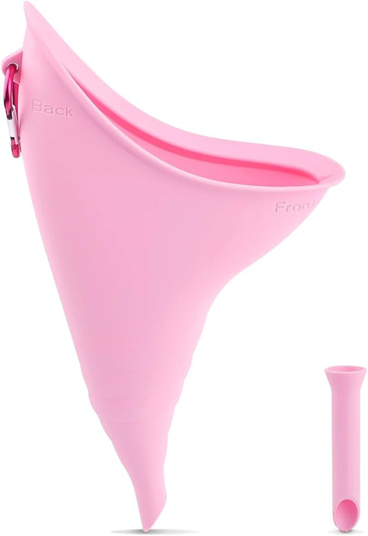 Female Urination Device, Female Urinal Pee Funnel For Women's, Sitting Standing Female Urinal Spill Proof,Portable Female Urinal,Suitable for Outdoor, Adventure, Activities,Camping (Fuchsia Color)