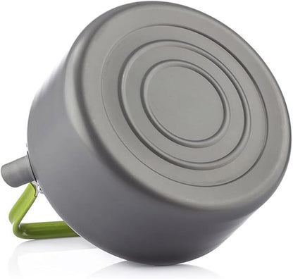 Lixada Camping Kettle 0.8L/1.2L/1.6L for Boiling Water, Coffee Pot Tea Kettle Aluminum Alloy Teapot with Silicon Handle Carry Bag for Hiking Outdoor Picnic