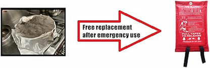 Fire Blanket for Home, Fiberglass Fire Suppression Blanket for Kitchen, Flame Retardant Protection and Heat Insulation Emergency Fireproof Safety Blankets for People (1, XL 70.9‘’x70.9'')