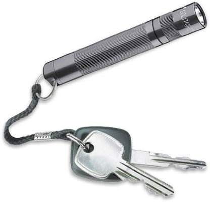 Maglite Solitaire Incandescent 1-Cell AAA Flashlight Gray