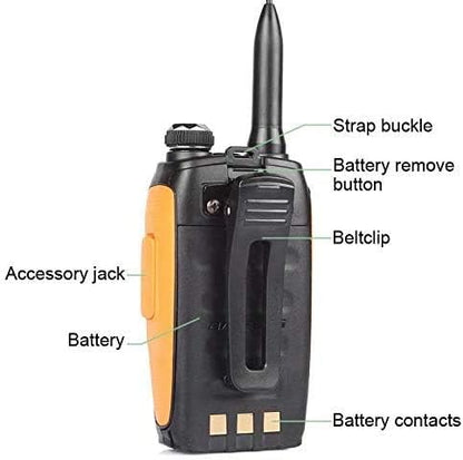BAOFENG GT-3 Mark-II Two Way Radio, Rechargeable Dual Band Walkie Talkie, Chipsets Upgraded, Remote Speaker and Car Charger