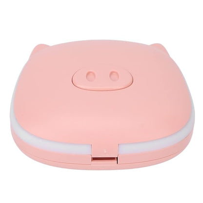 Hand Warmers Rechargeable, Electric Hand Warmer, Small Compact USB Handwarmer with Pocket Mirror Light Portable Hands Heater for Men and Women for Home Travel Use Camping Fishing