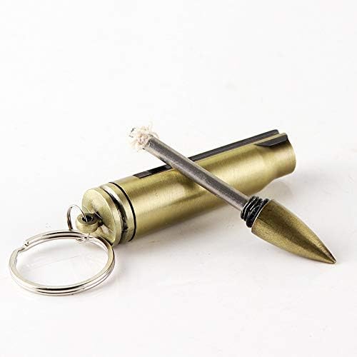 4Pcs Permanent Match Flint Match Keychain Flint Fire Starter Creative Metal Keychain Waterproof Emergency Survival Camping Keychain Lighter for Outdoor(No Oil)