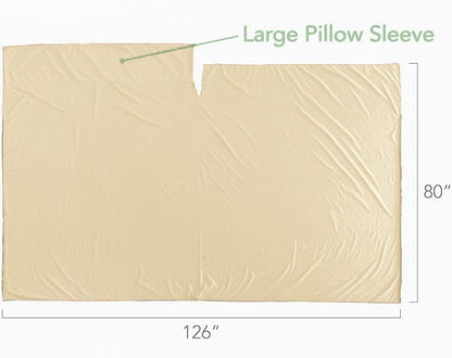 Pike Trail Sleeping Bag Liner – Travel and Camping Sheet, Lightweight and Compact Insert with Full Length Zipper and Guarantee
