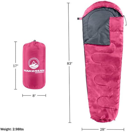 Mummy Sleeping Bag - Water-Resistant Adult Cold Weather Sleeping Bag