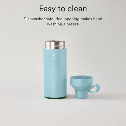Ocean Bottle - Recycled Stainless Steel Drinks Reusable Water Bottle - Eco-Friendly & Reusable - Sky Blue - 34 oz
