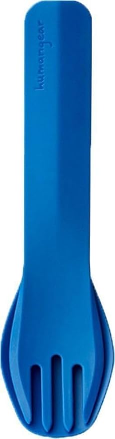 ﻿GoBites Duo and Bio Duo Travel Silverware, Full Size Portable Fork & Spoon, Reusable Utensil Set, PC and BPA-free, Food-Safe Nylon or Plant-Based Resin, ﻿Extended - 9.1” X 1.6”