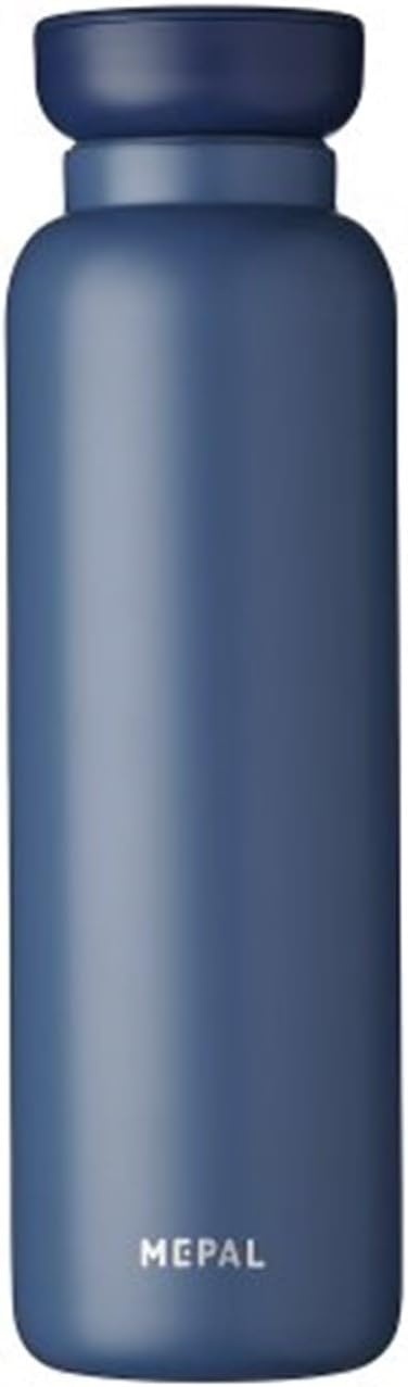 MEPAL, Large Insulated Water Bottle with Lid, BPA Free, Nordic Denim, Holds 30 oz, 1 Count