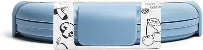 STOJO Collapsible Bowl - Steel Blue, 36oz - Reusable Silicone Bowl for Hot and Cold Food - Perfect for Travel, Meal Prep, To-Go Lunch, Camping & Hiking - Microwave & Dishwasher Safe