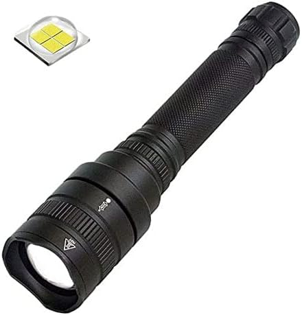 LUXNOVAQ LED Flashlight Powerful Super Bright Flashlight, High Lumen Zoomable Tactical Flashlights Waterproof Hand Torch Light with 5 Modes for Camping