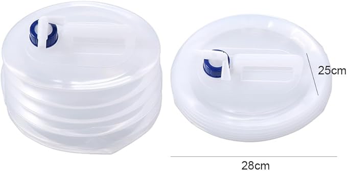 10L Outdoor Collapsible Water Bag Camping Foldable Water Containers Drinking PE Folding Bucket Telescopic Storage Water Bottle