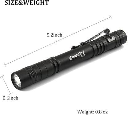 2PCS LED Pen Light Pocket Flashlight, Ultra Bright Mini Small Flashlight with Clip for Inspection, Nurses, Emergency
