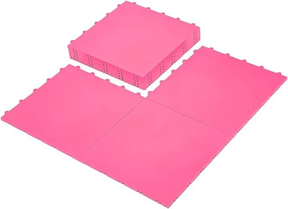 15 Green Tiles - High Durability Colored Flooring Tiles - Interlocking Versatile Training Surface - Roller Skate Derby Indoor&Outdoor, Dance Floor Tiles, Basketball Tiles, Sports Floor