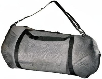 Mesh Duffle Bag with Shoulder Strap | Large Dive Bag for Scuba Diving Gear, Snorkeling, Freediving, Spearfishing, Swimming & Beach | Heavy-Duty Mesh Duffel Bag for Quick Drying