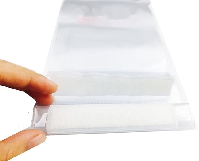 Lsgoodcare 5Pcs Portable Two Way Radio Waterproof Rainproof Bag Case Pouch White Compatible with Motorola Kenwood Midland UV 82 BF 888S UV-5R Walkie Talkie Radio
