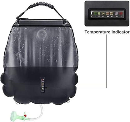 Solar Shower Bag Portable Shower for Camping Heating Camping Shower Bag 5 Gallons/20L Hot Water 45°C Switchable Shower Head for Camping Beach Swimming Outdoor Traveling Hiking…