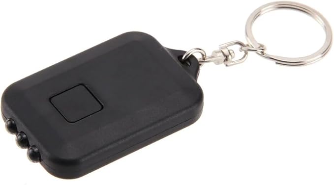 10 Pack Solar Mini Keychain Light Pocket Tiny LED Flashlight Rechargeable, Bright Small Flashlights Torch for EDC, Emergency, Power Outage,Camping, Party Favors (Black)
