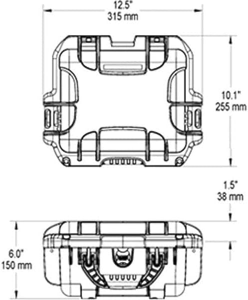 Nanuk 905 Waterproof Hard Case Empty - Orange
