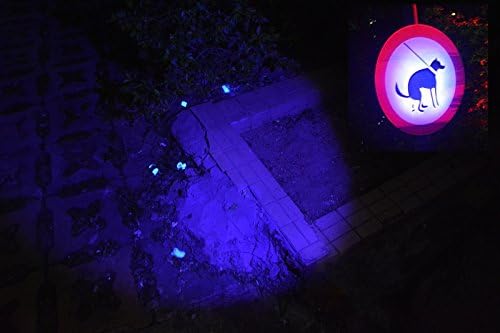395 nm Ultra Violet UV Flashlight Blacklight, High Power LED 3 Mode 10 Yard Long Range UV Flashlight Blacklight, Pets Urine Detector, Stains, Odor Detector