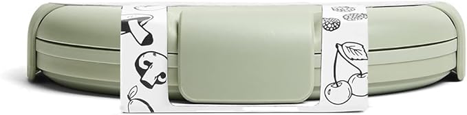 STOJO Collapsible Bowl - Sage Green, 36oz - Reusable Silicone Bowl for Hot and Cold Food - Perfect for Travel, Meal Prep, To-Go Lunch, Camping & Hiking - Microwave & Dishwasher Safe