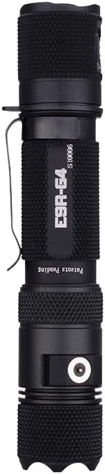 PowerTac E9R G4 LED Tactical Flashlight with Magnetic USB Rechargeable Cable, Super Bright CREE 2550 Lumens Rechargeable Flashlight for Emergency or Camping, Waterproof