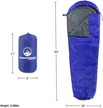Mummy Sleeping Bag - Water-Resistant Adult Cold Weather Sleeping Bag