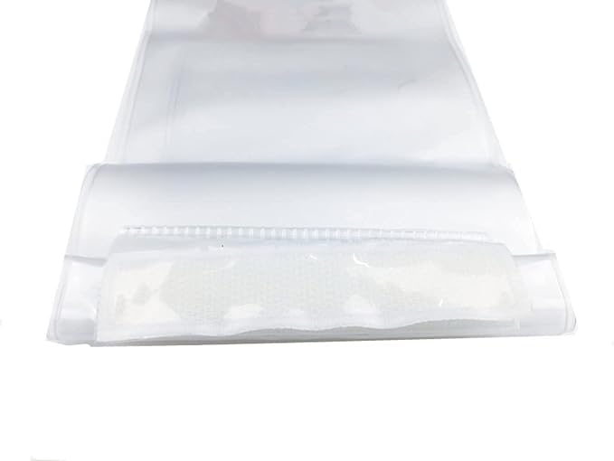 Lsgoodcare 5Pcs Portable Two Way Radio Waterproof Rainproof Bag Case Pouch White Compatible with Motorola Kenwood Midland UV 82 BF 888S UV-5R Walkie Talkie Radio