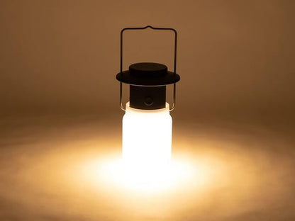 Snow Peak Mini Hozuki - Battery-Powered & Lightweight Camping Light - Portable Lantern for Soft, Ambient Light, Black