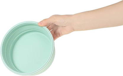 Collapsible Bowls for Camping（41oz,100% Food-grade Silicone Bowl with Lid Free BPA,Folding Mixing Bowls for Travel,RV storage,Leftovers,Swell Salad Bowl Kit