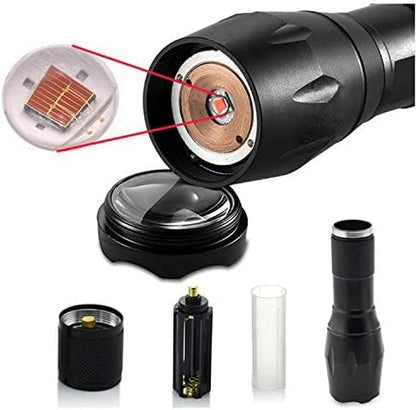 One Mode Red Light Flashlight, 1 Mode Red LED Flashlight Red Flashlight, Red LED Red Light for Astronomy, Aviation, Night Observation