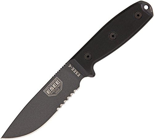 ESEE ES4STGB-BRK Model 4 Serrated Tactical