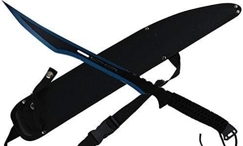 Fantasy Fixed Blade Machete with Nylon Carrier. for Camping, Collections, Outdoor Sports, Gifts