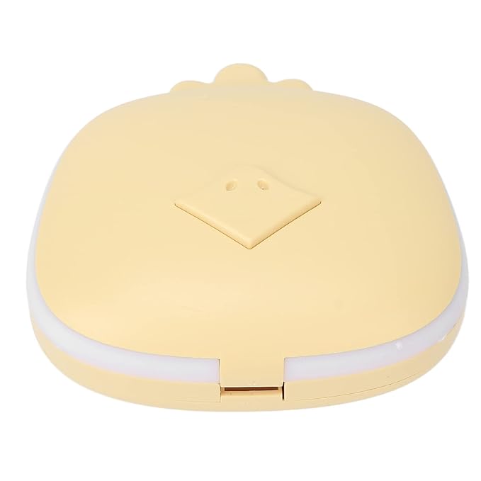 Hand Warmers Rechargeable, Electric Hand Warmer, Small Compact USB Handwarmer with Pocket Mirror Light Portable Hands Heater for Men and Women for Home Travel Use Camping Fishing(Yellow Chicken)