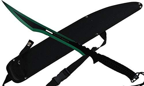 Fantasy Fixed Blade Machete with Nylon Carrier. for Camping, Collections, Outdoor Sports, Gifts