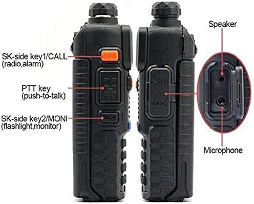 Baofeng UV-5R Ham Dual Band Two Way Radio 144-148/420-450Mhz,Nicama Walkie Talkie 1800mAh Li-ion Battery (2 Pack)