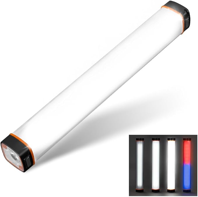 600LM LED Torch Light - Rechargeable Flashlight w/ 6000mAh Power Bank, 6 Lighting Modes & Magnetic Base, IP65 Waterproof Portable Spotlight Floodlight for Camping Hiking Backpacking Emergency