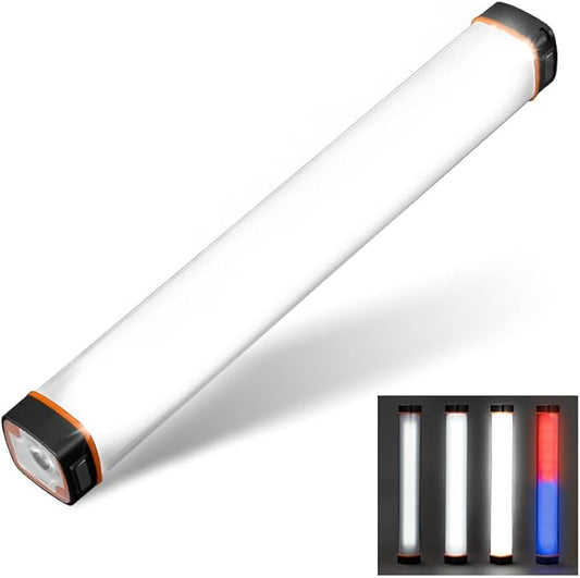 600LM LED Torch Light - Rechargeable Flashlight w/ 6000mAh Power Bank, 6 Lighting Modes & Magnetic Base, IP65 Waterproof Portable Spotlight Floodlight for Camping Hiking Backpacking Emergency