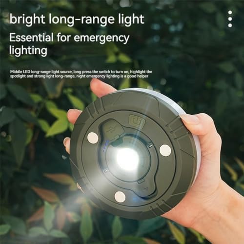 Camping String Light with Camping Lantern and Flashlight,Updated 3-in-1 Portable String Lights,32.8ft/10M Warm White and Colorful,8 Lighting Modes(NO APP),Rechargeable,Waterproof