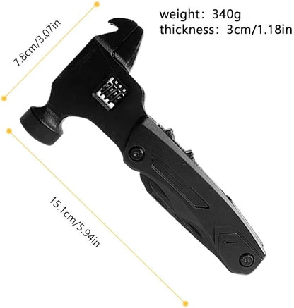 11 in 1 Multitool Hammer,Screwdriver,Multi-function Wrench,bottle opener,Cool Gadgets for Camping Survival Gear, Outdoor Travel, Home DIY Use,Gifts for Men,Gifts for Husband,Gifts for Men Dad